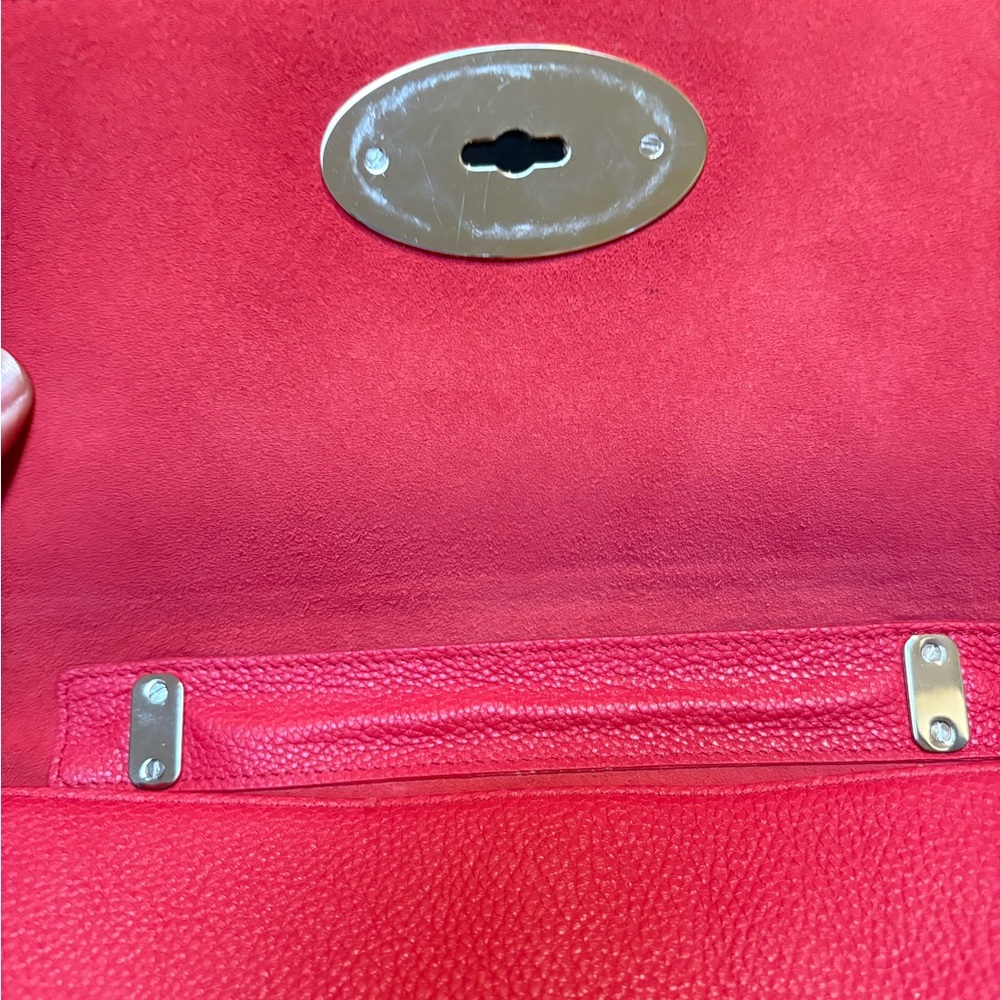 Mulberry Lily Scarlet Red Leather Bag - Picture 10 of 16